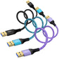 USB to USB, USB3.0 Cable 6FT Male to Male USB Cable, 3 Pack Double Ended USB3.0 A to A Data Transfer Cord for KVM Soundbar Monitor Laptop Cooler Fan Hard Drive Enclosures DVD Player TV Hub Set Up Box