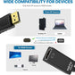 4K DisplayPort to HDMI Adapter, 1PCS Gold-Plated Uni-Directional DisplayPort PC to HDMI Screen Converter (Male to Female), Supports 3840x2160@30Hz