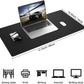 AFIING Dual-Sided Desk Pad, Natural Cork & PU Leather, Desk Mat Protector Non-Slip, Waterproof, Easy Clean,Large Mouse mats for Office and Home Work(Black, 31.5"x17")