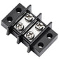 GLOSO Terminal Blocks Double Row Stainless 11 mm Pitch TBC, Marine Grade, 12-22 AWG Cu, 25A/300V - 1 Pack, 2 Poles
