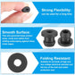 PATIKIL 6.5mm / 1/4 Inch Drill Hole,3/16 Inch ID Rubber Grommets, 15Pcs Top Hat Grommet for Wiring Eyelet Ring Gasket Automotive Firewall Cable Hole Plugs Wires Protection, Black