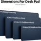 YSAGi Leather Desk Protector, Office Mat, Large Mouse Mat, Non-Slip PU Leather Blotter, Laptop Pad, Waterproof Writing Pad for Office and Home (Dark Blue, 47.2" x 23.6")