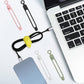 Nearockle 50Pcs Silicone Cable Ties Cord Organizer for Bundling Earphone, Phone Charger, Computer Cords, Reusable Cable Ties Wire Organizer in Home,Office,Kitchen,School (5 Colors)