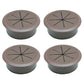 Desk Grommet 2-1/16" (53 mm), Desk Hole Cover for Cables Coffee, Cable Grommet ABS Plastic, Desk Hole Grommet for Office and Home Table Cable, Detachable & Flexible Cable Cord Organizer-4 Pcs