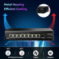 9 Port 2.5Gb Unmanaged Ethernet Switch with 8* 2.5G Base-T Ports, 1*10G SFP Ports, AUMOX PRO 60Gbps Switching Capacity Compatible with 100/1000/2500Mbps Plug and Play