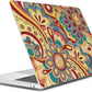 Compatible with 2025 2024-2022 MacBook Air 13 inch Case M4 A3240 M3 A3113 M2 A2681, Hard Shell&Keyboard Film&Screen Film&Webcam Cover for New M4 Mac Air 13.6 inch with Touch ID, Curved Doodle