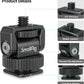 SmallRig 1/4" Mini Ball Head Cold Shoe Mount Adapter with 1/4"-20 Thread for Camera Phone Cage LED Video Light-3577