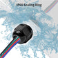 10 Pcs 1/2" NPT Nylon Cable Glands, IP68 Waterproof Adjustable Cord Grip Cable Connector Strain Relief Wire Protectors for 6-12mm Cable Diameter, Black
