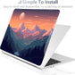 Batianda Premium Case for New MacBook Air 15 inch 2025 M4 2024 2023 with M3 M2 Chip Model A3114 A2941, Designed Protective Plastic Hardshell & Keyboard Cover & Screen Protector, Sunset
