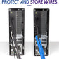 Split Wire Loom Tubing, 10,25ft Cord Protectors from Pets No Chew, Flexible Wire Covers Cord Protectors, Protective Split Cable Sleeve for Automotive Home Industrial Wires(Blue, 0.46inch-10ft)