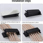 Adhesive Cable Clips Holder, Outdoor Light Clips, Black Cord Wire Clips, Sturdy Nylon Cord Wall Finisher Wire Clamp for Home, Car, Office Desk Wire Management (Black, XL-80 PCS)