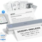iDPRT Portable Printer Wireless for Travel - 203DPI Bluetooth Mobile Printer Support for 8.5"x11" US Letter, Inkless Compatible with iOS, Android, Laptop for Office, Car and Home, School
