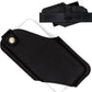TobbinGear Left-Handed Leather Cell Phone Holster with Belt Clip, Universal Phone Holster for Men Belt Holder, Leather Case for iPhone, Samsung Galaxy Phones, Black, Medium
