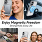 MAGIC JOHN 360° Rotatable Magnetic Invisible Stand for iPhone 16 Case [Camera Control Button] [Compatible with MagSafe] 16FT Shockof for iPhone 16 Case with Kickstand, Gray