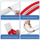 Floor Cord Cover Self Adhesive Cord Hider Floor Extension Cord Covers for Floor Power Cord Protector Cable Management Prevent Cable Trips Cable Cavity 0.32" W x 0.32" H (White, 3.3Ft)