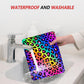 ITNRSIIET Mouse Pad Non-Slip Rubber Base Smooth Surface Stitched Edges Waterproof Durable Compatible with All Mice for Office & Gaming, Desk Accessory, 10.2x8.3x0.12 inch, RainbowLeopard