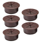 5 Pcs Desk Grommet 2-1/16" / 53 mm, Desk Hole Cover for Cables Coffee, Cable Grommet ABS Plastic, Desk Hole Grommet for Home & Office Pc, Detachable Cable Cord Organizer