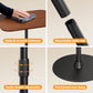 Adjustable Floor Laptop Stand, Height Adjustable Laptop Desk up to 37.8", Multifunctional Side Table for Sofa, Bedside, and Office with Sturdy Metal Base & Wooden Top