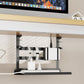 YECAYE Under Desk Cable Management Tray, All-Metal Clamp-Mount Cable Management Organizer Tray, Computer Cord Organizer Rack, Standing Desk Wire Organization for Office and Home, Black