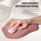 Ergonomic Raised Mouse Pad Wrist Support with Bilateral Slope Memory Foam Mousepad for Wrist Rest and Carpal Tunnel Pain Relief 11.8x7.9〃 Salmon Pink