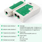 Delgada rj45 Crimp Tool with 50PCS Pass Through Connectors, for Cat6 Cat5e Cat5 Crimping Tool Kit, Network Cable Tester and Wire Stripper Included, for RJ45/RJ12 Regular