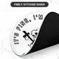 ITNRSIIET Round Mouse Pad with Stitched Edge Premium-Textured Waterproof Non-Slip Rubber Base Desktop Protection Mat Diameter 8.7 inches, Lonely