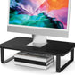 BESIGN MS01 Monitor Stand Riser, Height Adjustable Laptop Stand, Computer Monitor Stand for Monitor, Computer,Laptop,Printer (Black)