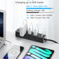 Flat Plug Desk Clamp Power Strip 15FT, 40W Total Fast Charging Station, Dual PD 20W USB C Ports, Desk Edge Mount Power Strip 9 AC Outlets 8 USB Ports(4 USB C) Surge Protector, Fit 1.7" Tabletop Edge