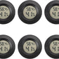 Mini Hygrometer Digital Thermometer Humidity Meter 6 Pack Hygrometer Thermometers Indoor/Outdoor Humidity Monitor Reptile Thermometer for Humidors Greenhouse Garden Cellar Fahrenheit(℉)/ Celsius(℃)