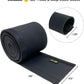 Hook and Loop Cable Sleeve by Wrap-It Storage - 120" x 4.5" Black - Cut to Size Cord Organizer and Cable Protector for Desk, TV Cord Management to Hide and Cover Wire and Extension Cords