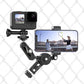 jusmo CM010 Cell Phone Fence Mount Game Changer Mounting Kit for GoPro, iPhone, AKASO, DJI Osmo Action, Insta360, Mevo Start for Recording Baseball Softball Tennis Gamechanger Streaming Kit