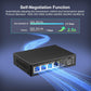 6 Port 2.5G Unmanaged Network Switch, VIMIN 4X 2.5Gbase-T Ports, 2X 10G SFP+ Port, 60Gbps Switching Capacity, IEEE802.3, Metal Housing, Fanless, Work for 2.5Gbps NAS, Wireless AP & PC