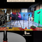 IFOOTAGE Cobra RB-A400,79" Round Base Monopod,Aluminum Photography Light Stand Flat Base for DSLR Camera, Light,Payload 22LBS(2 Pack)