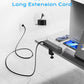 Flat Plug Desk Clamp Power Strip 15FT, 40W Total Fast Charging Station, Dual PD 20W USB C Ports, Desk Edge Mount Power Strip 9 AC Outlets 8 USB Ports(4 USB C) Surge Protector, Fit 1.7" Tabletop Edge