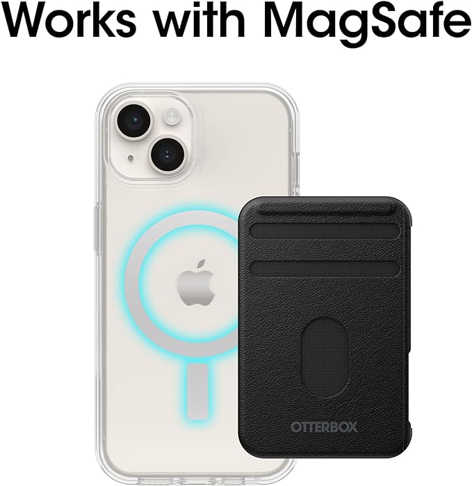OtterBox iPhone 14 & iPhone 13 Symmetry Series+ Case - CLEAR , ultra-sleek, snaps to MagSafe, raised edges protect camera & screen