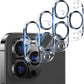 UniqueMe [ 3 Pack] Compatible with iPhone 12 Pro Max 6.7" Camera Lens Protector Tempered Glass,[Case Friendly][New version][Scratch-Resistant][Easy Installation] -Graphite Black