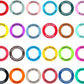 Upgraded ALIZERO DND Miniatures Condition Rings - 96 D&D Status Effect Markers in 24 Frequently Used Conditions - Pathfinder and Dungeons & Dragons Accessories - Premium Storage Box with Foam Padding