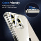 UniqueMe for 3 Pack iPhone 15 Pro/iPhone 15 Pro Max Camera Lens Protector, [Drop Protection] [Case Friendly] 9H Tempered Glass Camera Cover Screen [Update New Version] - Glitter Golden