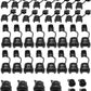 40PCS Nylon Insulation Cable Bush Grommet Electric Cable Protection Cord Buckle Strain Relief Bushing Black Wire Cover Round Cord Grommet,Office Home Wire Cover Management 6N-4 4N-4