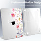 Batianda Premium Case for New MacBook Air 15 inch 2025 2024 2023 with M4 M3 M2 Chip, Floral Designed Protective Plastic Hardshell & Keyboard Cover & Screen Protector, Spring Flowers