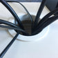 uxcell Cable Hole Cover, 2.1Inch/53.5mm Zinc Alloy Desk Wire Cord Cable Grommets Hole Cover for Office PC Desk Cable Cord Organizer, 4 Pcs Black