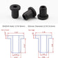25 pcs 5/16" Drill Hole，3/16" ID Black Silicone Top hat Rubber Grommets for Wiring，Automotive，Firewall，Hole Plug，Desk，Screw，Water and Gas Pipe，Drain，House Siding，Cable Bushing，Glass，Wire Plug