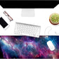 Dynippy Thin Extended Gaming Mouse Pad （31.5 * 11.8 * 0.08 inch） with Stitched Edges Large Mousepad Long XXL Keyboard and Mouse pad Desk Mat for Gaming Office & Home - Galaxy Nebula Space