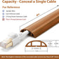 Floor Cord Cover 6ft, Cord Hider Floor Brown Walnut Wood, Cable Management Prevent Trips, Cable Cover Wire Covers for Electric Power Cords, Wire Protector Cavity W0.47in x H0.28in