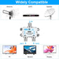 2 Way Coaxial Cable Splitter,Support 10-2602MHz, RG6 Compatible, Nickel-Plated for Cable Splitter,Work with CATV, Satellite TV,Antenna System and MoCA Configurations