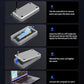 ORICO 80Gbps M.2 NVMe SSD Enclosure Silent Fanless Compatible with Thunderbolt 5/4/3/USB4 X50 Dual-chip USB3.2/3.1/3.0 M-Key/(M&B) Key NVMe SSDs up to 8TB Fanless Silent Cooling- X50PRO