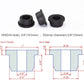 10 pcs 3/4" Drill Hole，3/8" ID Black Silicone Top hat Rubber Grommets for Wiring，Automotive，Firewall，Hole Plug，Desk，Screw，Water and Gas Pipe，Drain，House Siding，Cable Bushing，Glass，Wire Plug