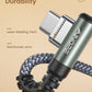 AINOPE USB Type C Cable [2-Pack, 6.6ft] 3.1A USB Fast Charge Cable Right Angle，Resistant Nylon Braided USB C Charging Cable Compatible with Galaxy S10 S9 S8 Plus S21, Note 10 9 8, V20