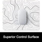 ITNRSIIET Mouse Pad with Stitched Edge Premium Textured Smooth Precise Operation Waterproof Washable Non-Slip Rubber Base Desktop Protection Mat, 10.2×8.3×0.12 inches, Topographic Contour White
