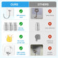 Large Adhesive Hooks for Hanging Heavy Duty Wall Hooks Self Adhesive Towel Coat Hooks Waterproof Transparent Hook for Bathroom Shower Kitchen Keys Door Outdoor Home Improvement Utility Hook 8 Pack